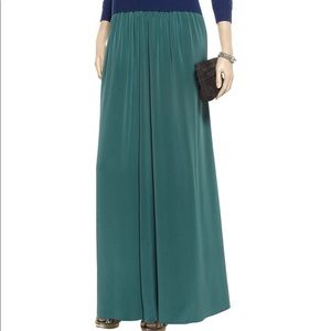 Vanessa Bruno Silk Green Blue Maxi Skirt